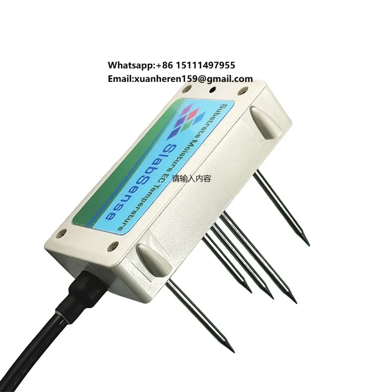 

Датчик влажности, температуры и EC SlabSense VPD для субстратов - сенсор для сельскохозяйственных субстратов, измерение влажности и температуры, RS485