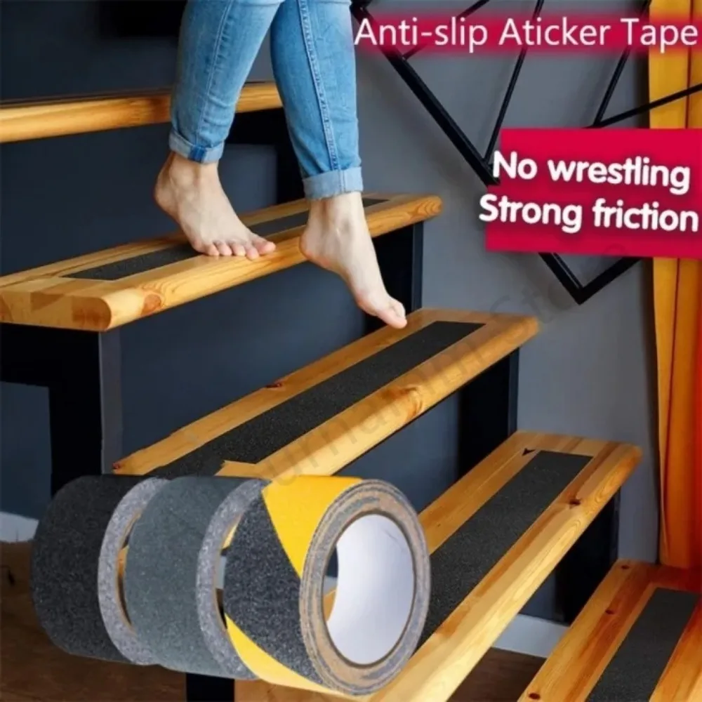 

5M Anti-Skid Tape High Adhesive Stair Bar Decorative Sticker Ground Safety Warning Step Corridor Tile Frosted Anti-Slip tools