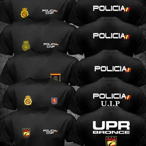 स्पेन नेशनल एस्पाना पोलिसिया सीएनपी यूआईपी यूपीआर पुरुषों की टी-शर्ट छोटी आस्तीन वाली कैज़ुअल 100% कॉटन ओ-नेक पुरुषों के कपड़े 8 best sales सीएनपी - №1