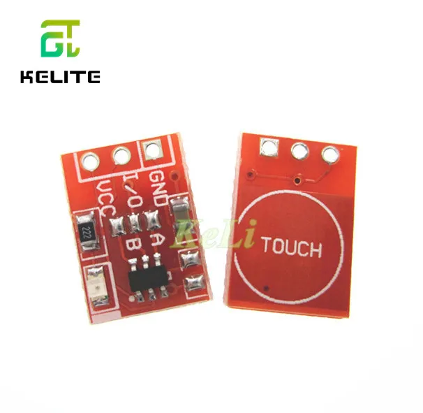10PCS/LOT NEW TTP223 Touch button Module Capacitor type Single Channel Self Locking Touch switch sensor