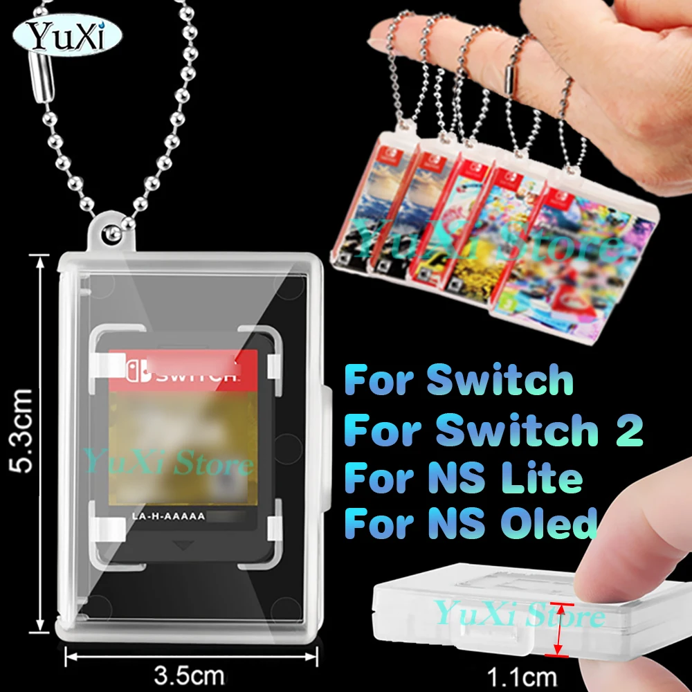 

For Switch 2 Mini Portable Pocket Game Card Box Micro SD TF Card Storage Display Box Holder For Switch Lite OLED Game Card Case