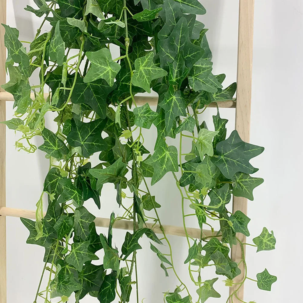 

12pcs Garland Cloth Fake Green Wall Decor Garland Leaves Vine Hanging Plants Outdoor Wedding Home Wall Decor