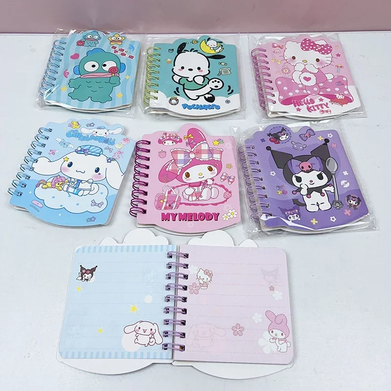 15/30pcs Sanrio Cute Notebook HelloKitty Kuromi HANGYODON Melody Daily Weekly Planner notepad Stationery student School Supplies