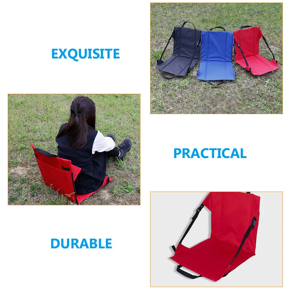 Portable Foldable Chair Strong Load Bearing Oxford Cloth Camping Chair for Adults Fishing Outdoor Activities