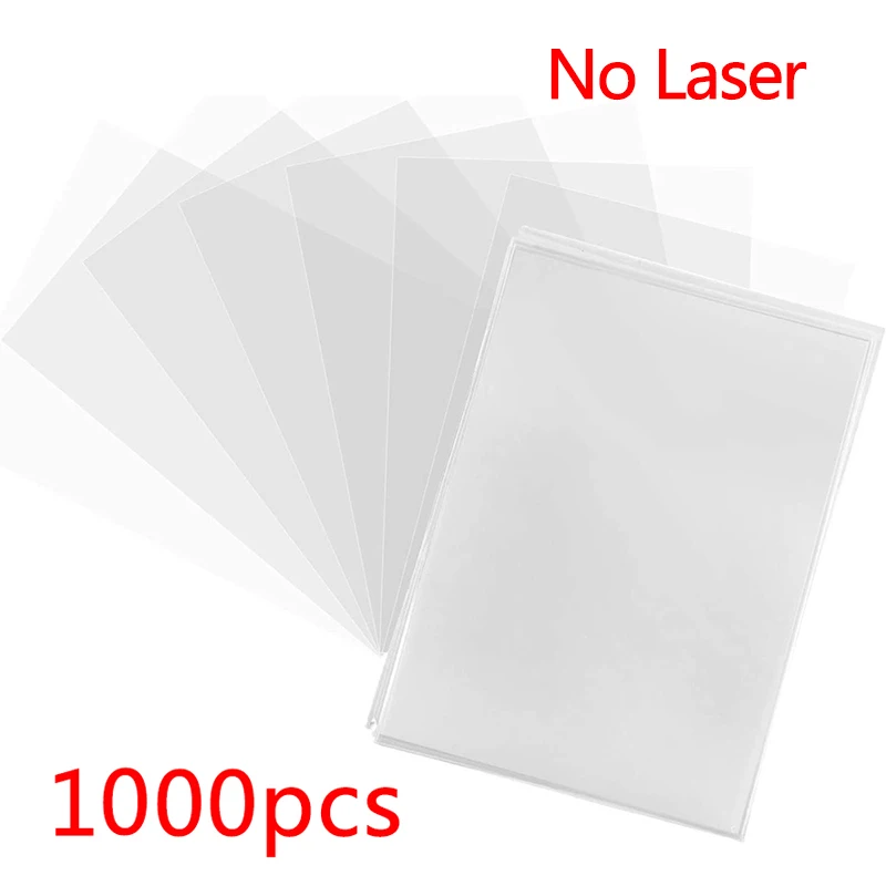 100-1000 stuks kaarthoezen transparante hoes doorzichtige kaartenhouder voor bordspel ID handelende beschermer map fotozakje - afbeelding 1