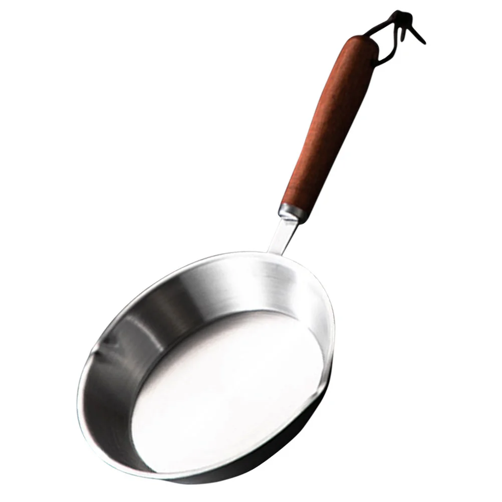 Frying Pan Skillet Oil Heating Nonstick Pans Portable Pancakes Dish Breakfast Mini Egg Stainless Steel Pot