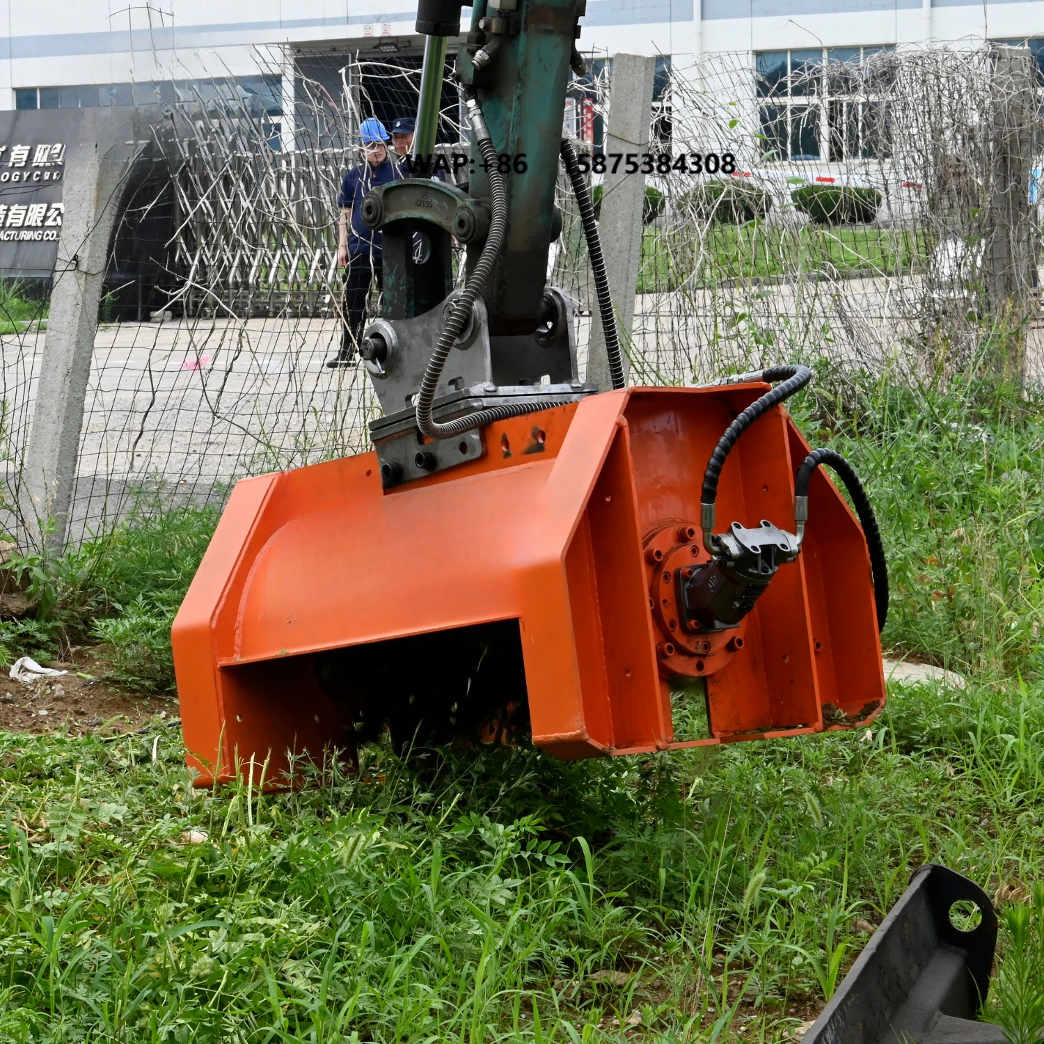 High Efficiency Forestry Mulcher, Grass Mulcher Mower for Difficult Terrain Steep Slopes  Fit ViO45 VIO85 Vio50 Excavator
