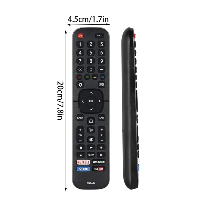 Replacement Remote Control Compatible With All Hisense TV Universal Remote EN2A27 For Hisense 4K ULED HD UHD Android Smart TVs