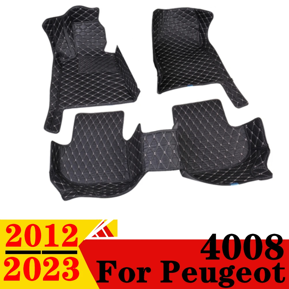 

Автомобильные коврики для Peugeot 4008, 2012, 2013, 2014, 2015, 2016, 18-2017, подходят для передних и задних напольных ковриков