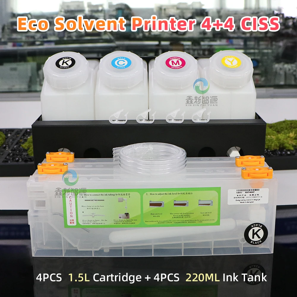 

4 + 4 оптовая система непрерывной подачи чернил СНПЧ для чернильной системы принтера MUutoh Roland Mimaki Eco Solvent