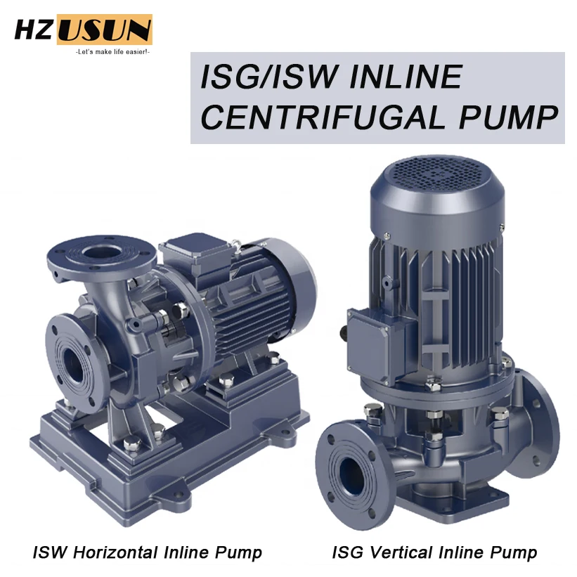 

ISG ISW big capacity high pressure water booster pump single stage inline pump centrifugal vertical inline and pipeline pump