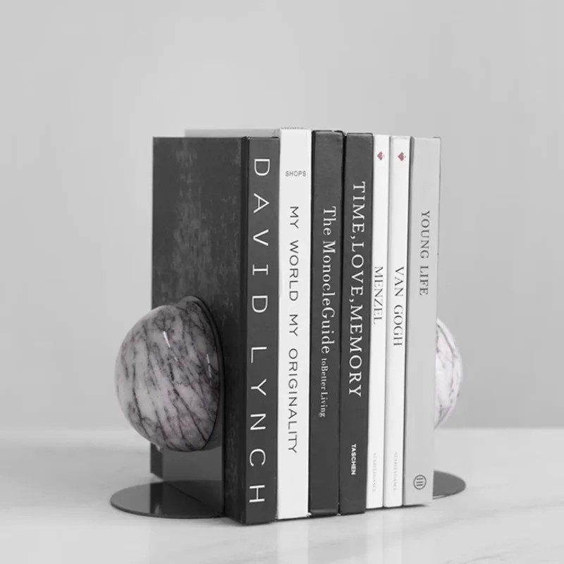 심플하고 모던한 대리석, 책 파일 장식품, 책장 장식