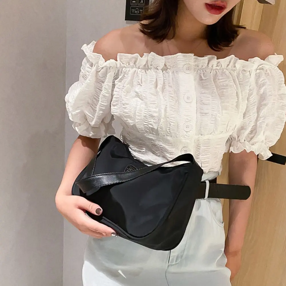 

Pouch Oxford Cloth Wide Shoulder Strap Nylon Solid color Korean Style Handbag Single Shoulder Bag Messenger Bag Very Peri Bag
