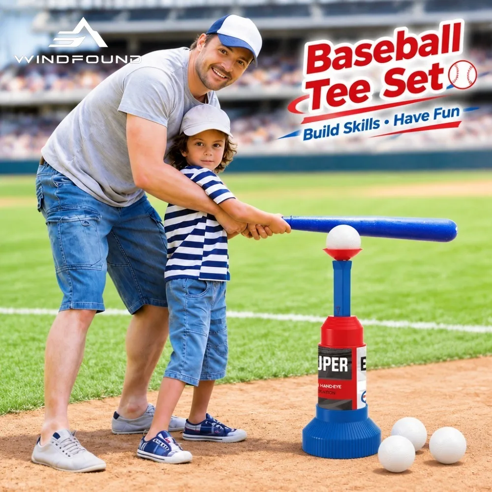 Portable Automatic Baseball Pitching Machine for Kids Recreational Sports Game for Parent-child Interaction Baseball Set