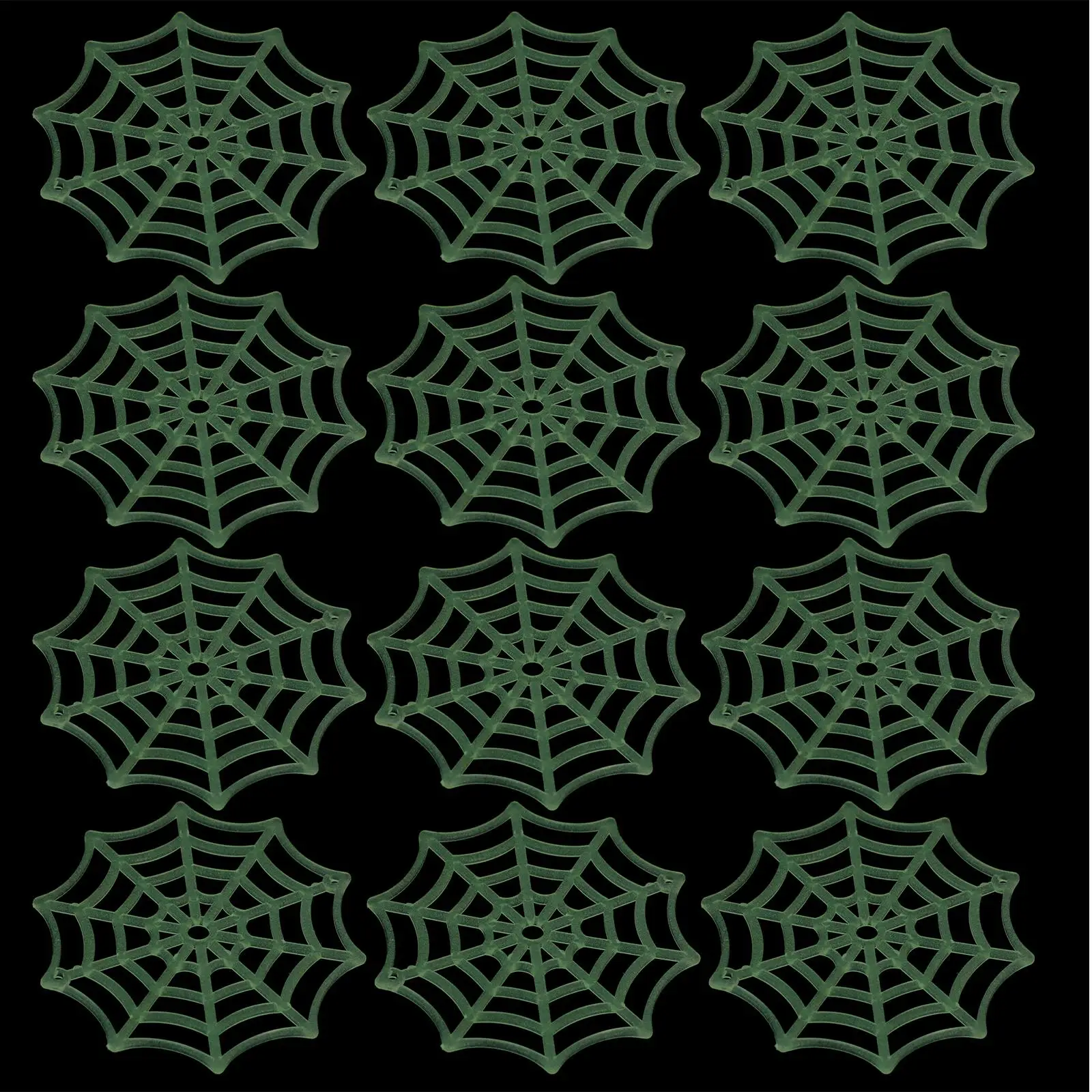 

50 Pcs Halloween Plastic Spider Web Cobweb Decorations Party Favors Festive Supplies
