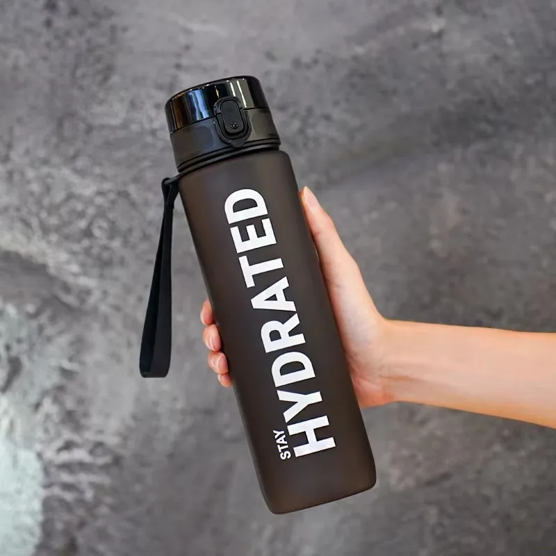 1L Wasserflasche, tragbare Sportwasserflasche, hübsche Trinkflasche, auslaufsichere Fitness-Wasserflasche für Outdoor-Reisen, Fitness, Radfahren