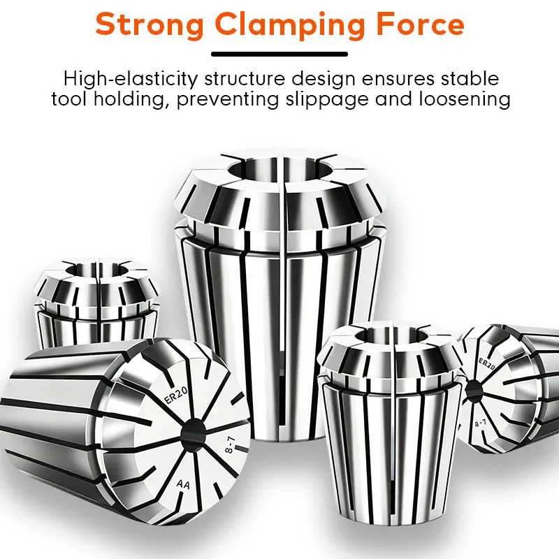 ER Spring Collet ER11 ER16 ER20 precision 0.003mm 0.005mm 0.008mm 0.015mm for CNC Engraving Machine Milling Tool Holder view 2