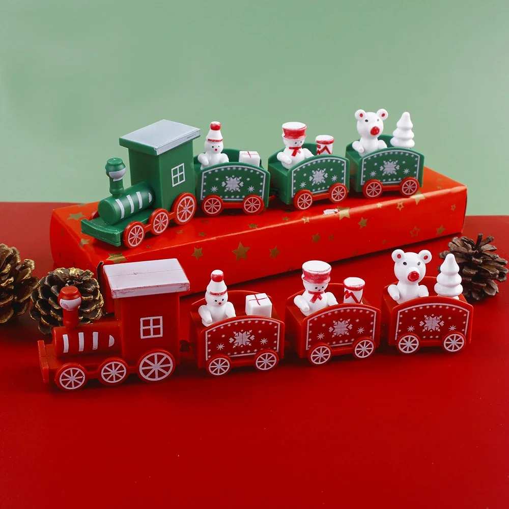 Christmas Train Merry Christmas Decorations for Home 2023 Cristmas Ornament Xmas Navidad Noel Gifts Happy New Year 2024