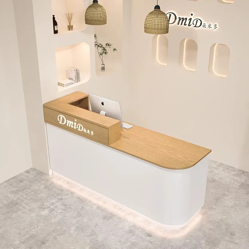 

Витринный стол-стойка для магазина, белый, роскошный, эстетичный, для офиса, церкви, мебель для торговых точек