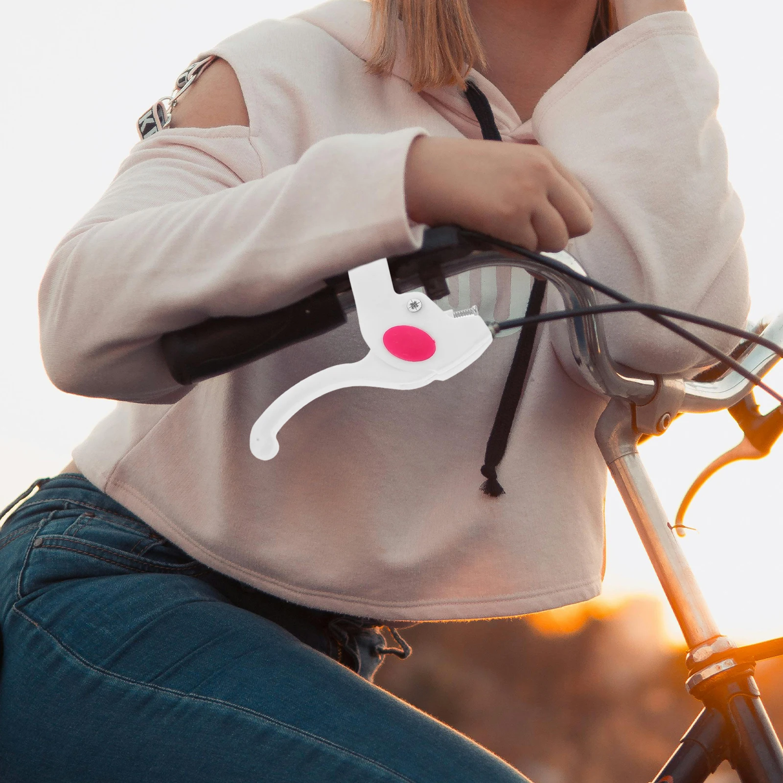 

2pcs Bicycle Brake Handle Mountain Road Bike Durable Replacement Braking Parts Thick Grips Sleek Design Compatible Various