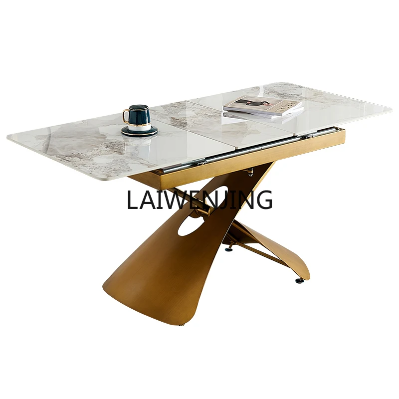 

LYN Lifting coffee table dining table dual-purpose small apartment multi-functional folding rock slab household integrated