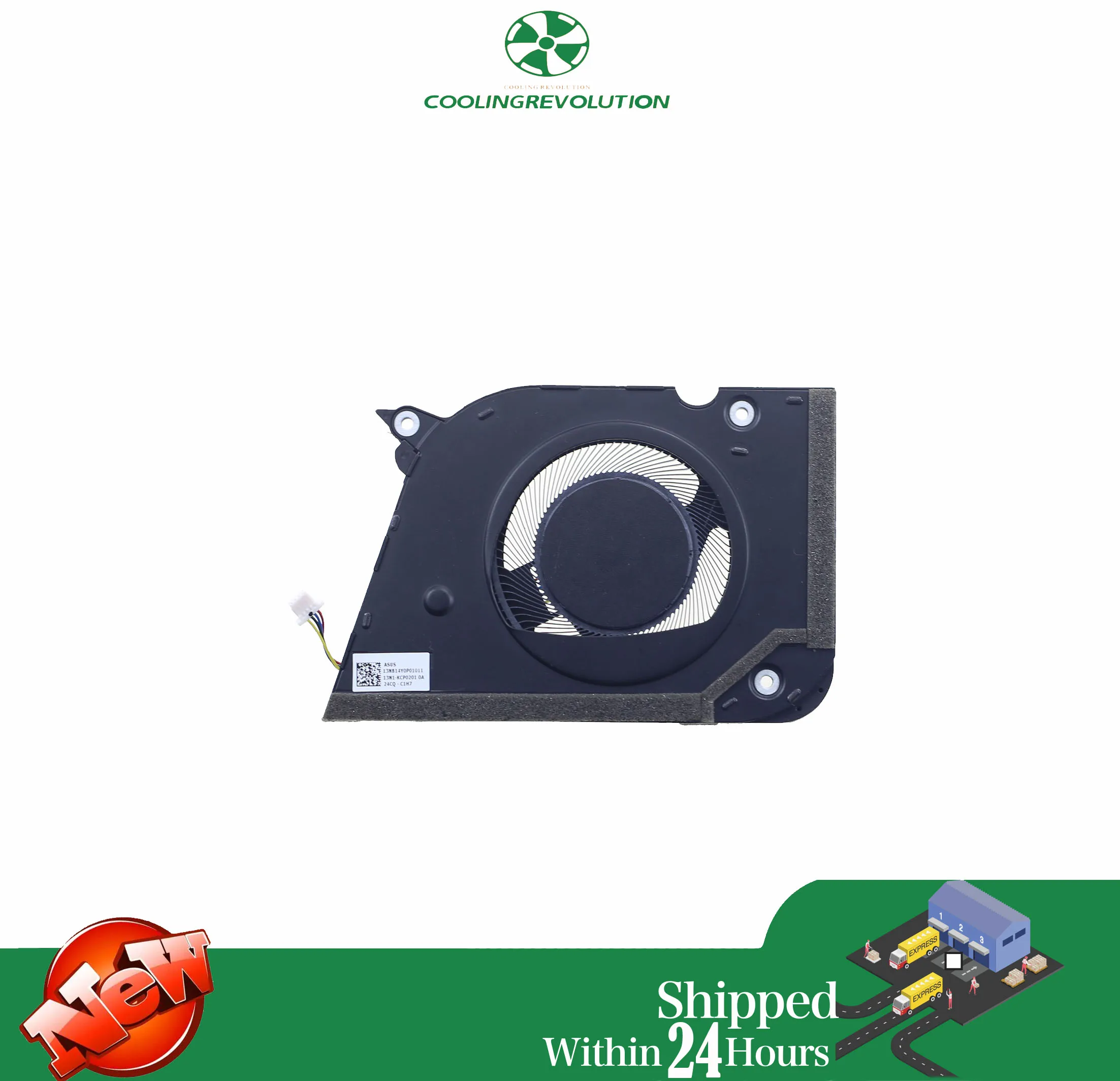 Laptop CPU Cooling Fan for ASUS Vivobook 14 Flip TP3407SA 13NB14Y0P01011 13N1-KCP0201
