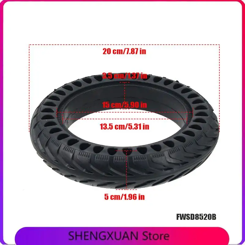 8.5 Inches Solid Tires For Xiaomi M365 Pro Electric Scooter 1S Pro 2 Essential Scooter Non-Pneumatic Tyre Damping Rubber Tyres