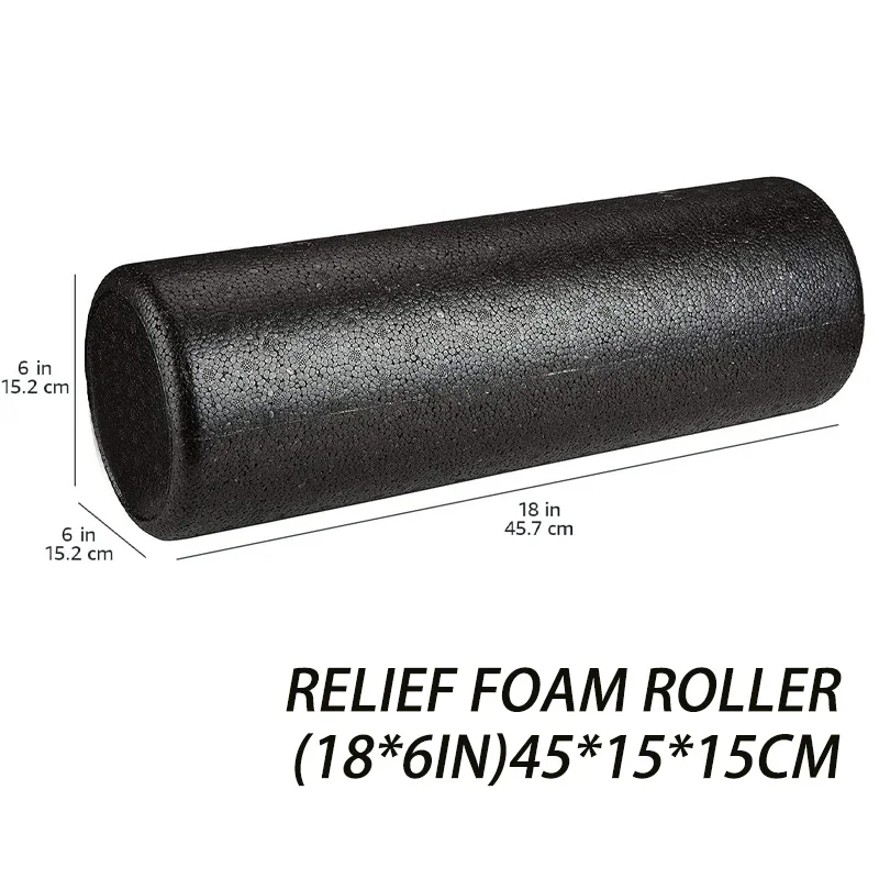 

High Density Foam Rollers Firm Full Body Athletic Massage Tool for Back Stretching Yoga Pilates Post Workout Muscle Recuperation