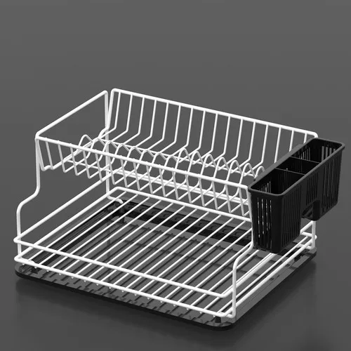 Teknotel Two-Story Plate-rack Dish White KB005