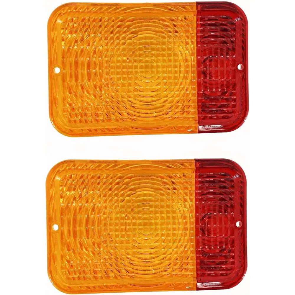 مجموعة مصابيح خلفية تحذيرية بديلة مزدوجة من الكهرمان/الأحمر #1