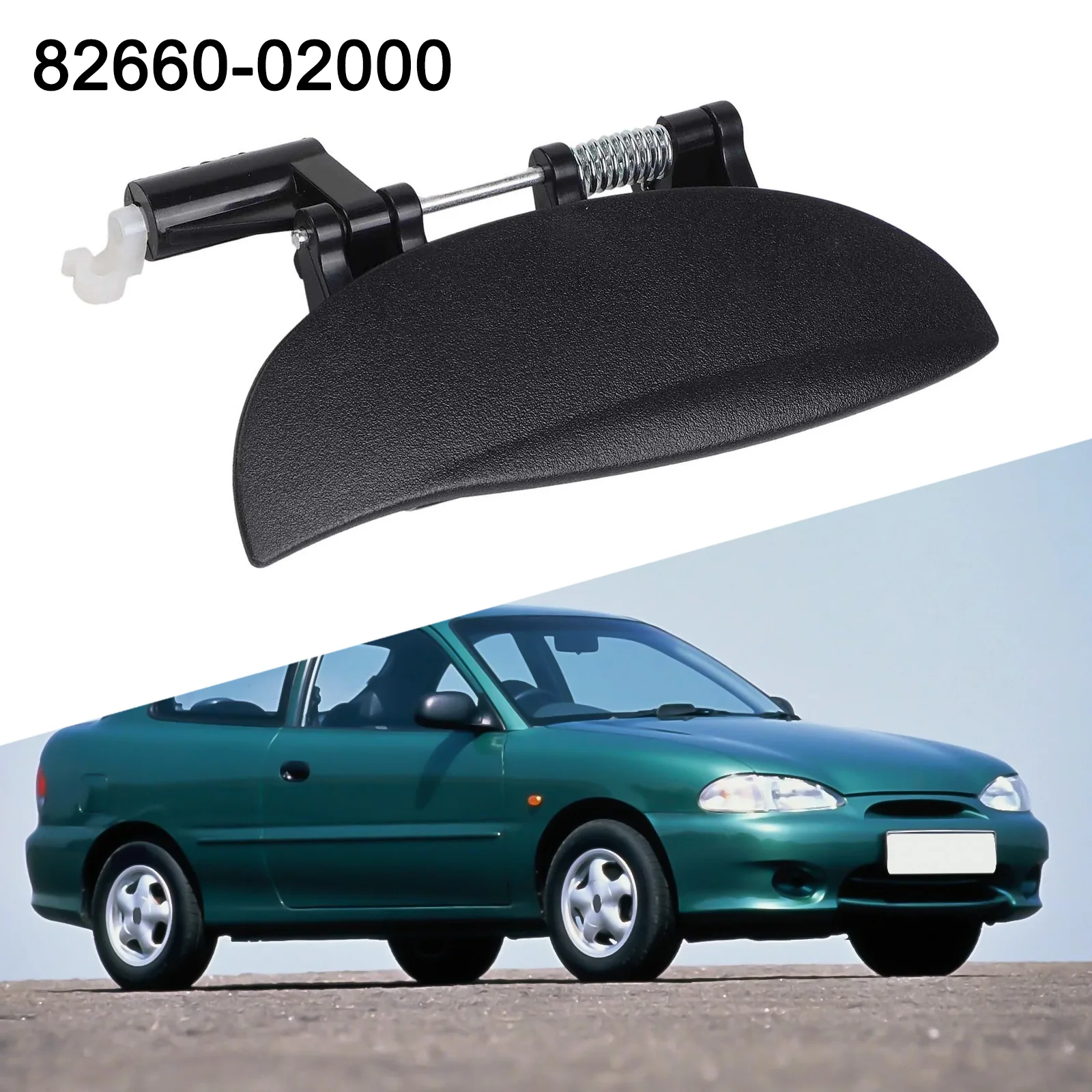 Black Door Handle Door Handle Replacement For Hyundai for atos for prime Atoz Front Right Door Handle Practical To Use