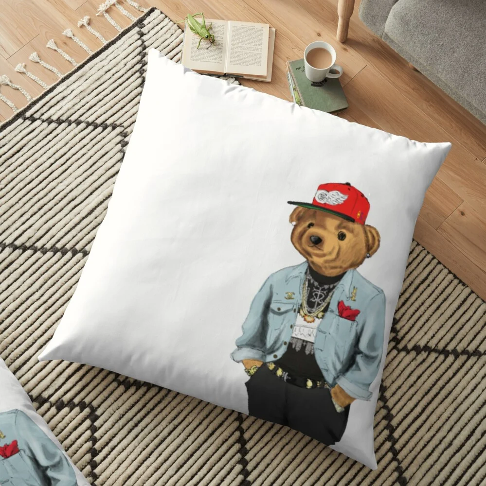 Teddy Bear Big Sean Decoration Pillow Case Sofa Waist Throw Cushion Cover Home Decor