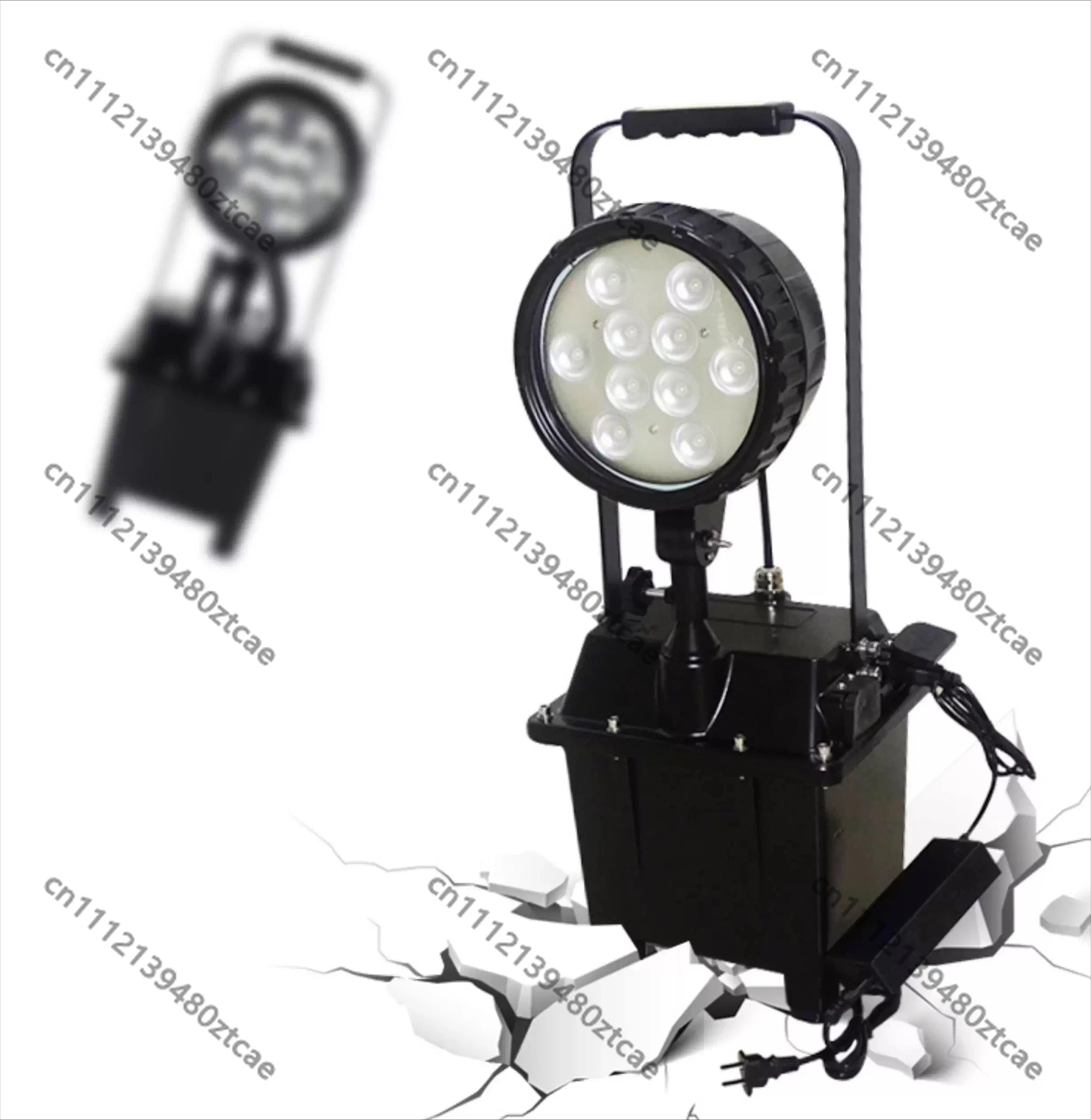 Portable Explosion Proof LED Work Light Mobile Lifting Emergency Lamp for Power Flood Control Disaster Relief Night Lighting