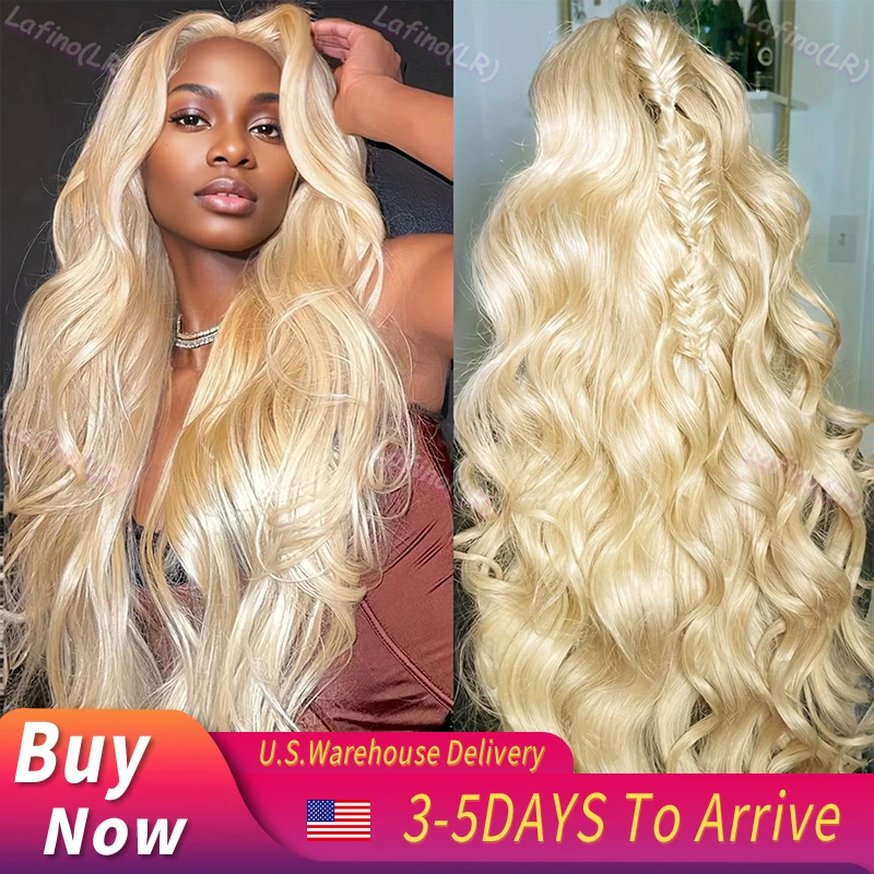 Blonde 613 HD Lace Frontal Wig 13x6 Body Wave HD Lace Frontal Wig 613 Colored Human Hair Wigs 30 Inch Long Loose Deep Wig Blonde