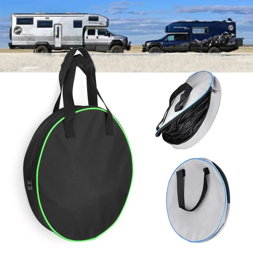 Electric Car Charger Plugs Storage Carry Bag EV Car Charging Cable Sockets Equipment Container For Car Caravan Campervan