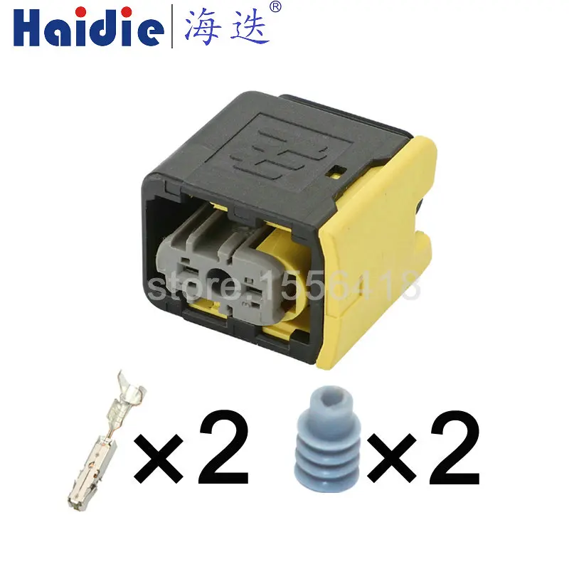 1-100 sets 2 Pin 1.5 Series Waterproof Connector 2-1418448-2 Automotive New Energy Urea Pump Sensor Wiring Terminal Socket