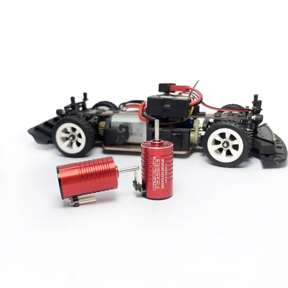 YSIDO Brushless Combo Mini 1410 V2 Brushless Motor 20A ESC with Programming Card for 1/24 1/28 RC Car Kyosho Mr03 Pro Atomic DRZ