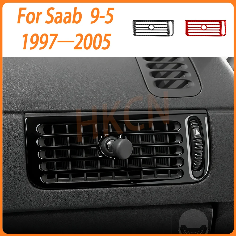 

Car Interior Accessories Copilot AC Air Vent Outlet Panel Carbon Fiber Trim Sticker Compatible with Saab 9-5 1997—2005
