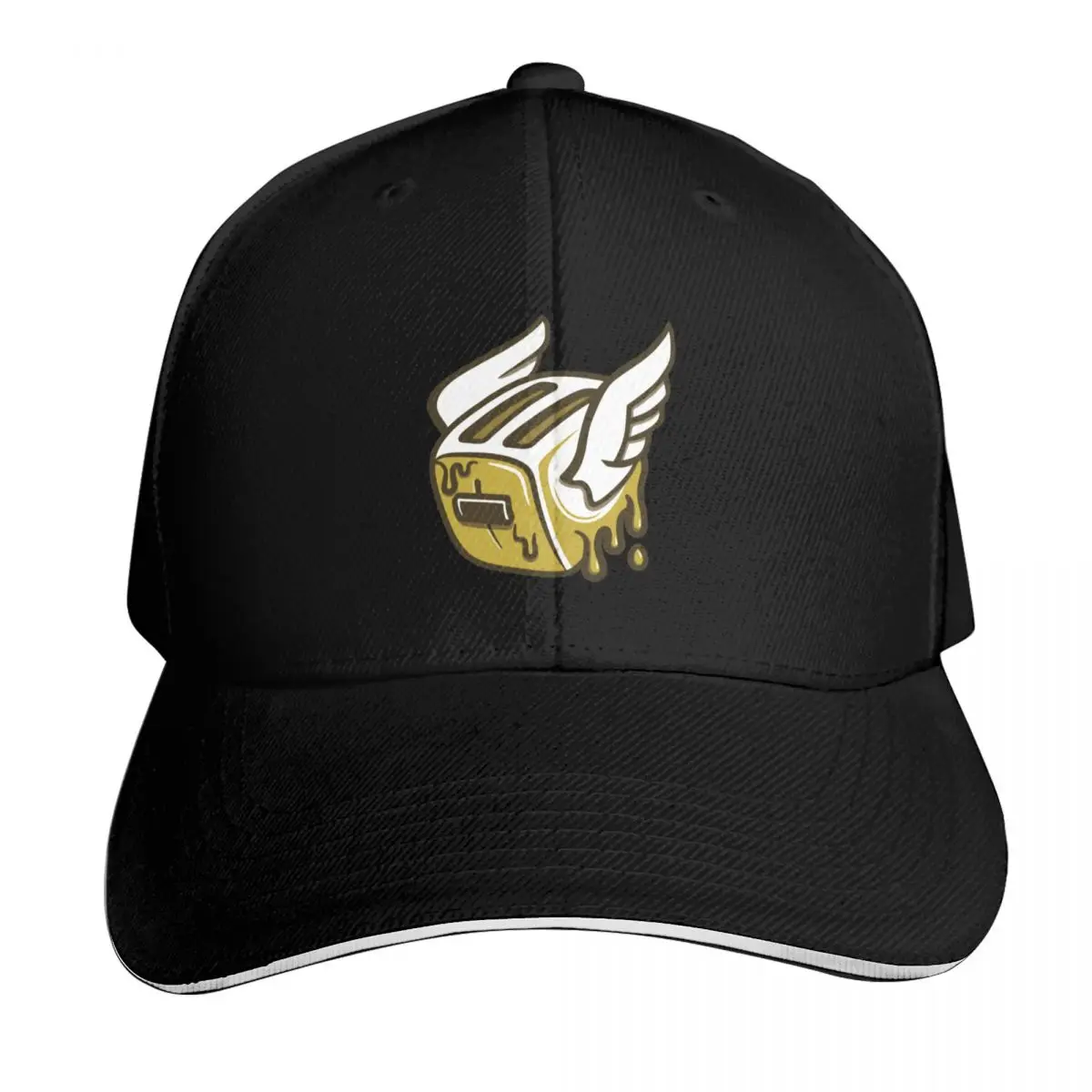 After Dark - Toaster on White Baseball Cap Moisture Wicking Quick Dry Curved Brim Classic Fit Low Profile Unstructured