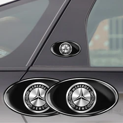 3D Car Aluminum Metal Logo Badge Body Fender Trunk Decoration Stickers For Mercedes Benz W203 W204 W205 W211 W212 AMG GLB EQC