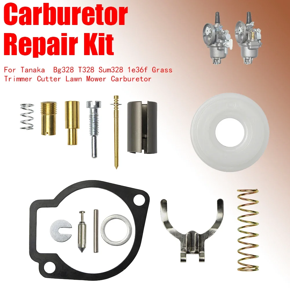 

Carburetor Repair Kit For Tanaka Bg328 T328 Sum328 1e36f Grass Trimmer Cutter Lawn Mower