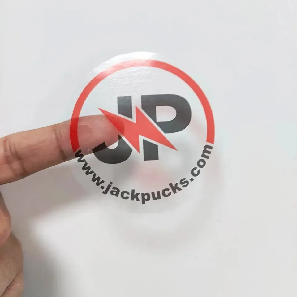 Customized Transparent Clear Round Circle Logo Adhesive Stickers Waterproof Printed Color Self Seal Colorful Labels
