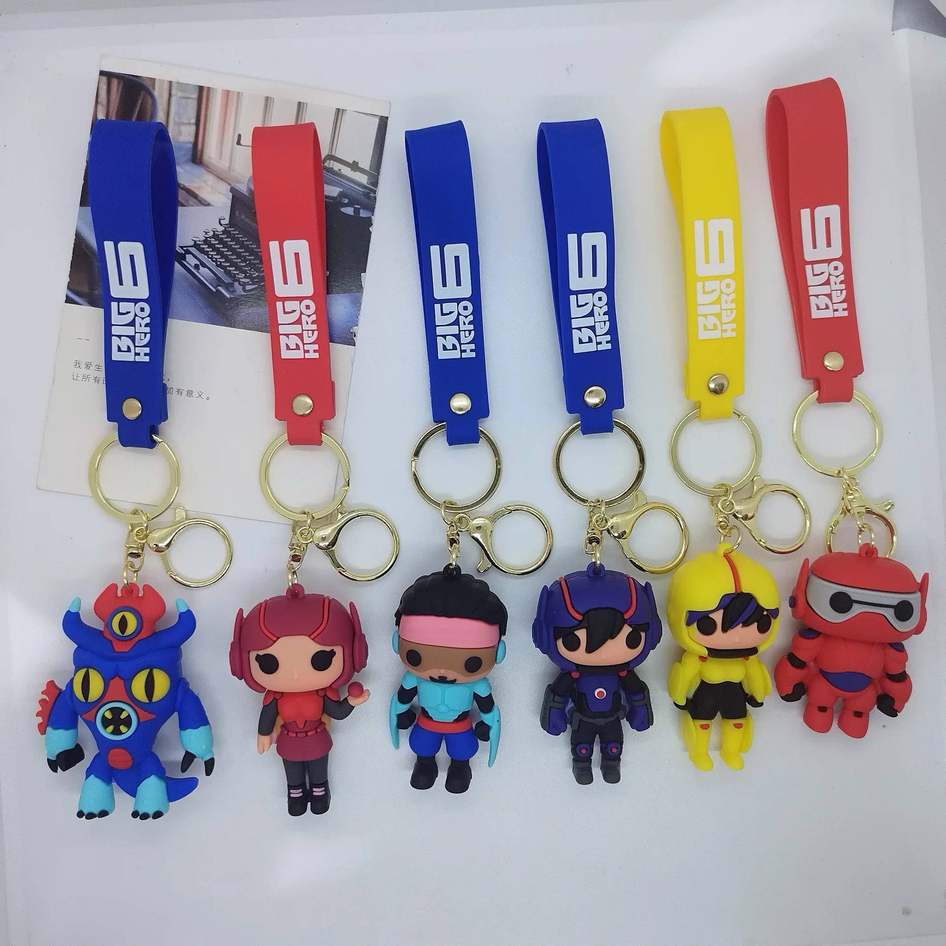 

New Creative Cartoon Superpower Team Keychain Bag Car Keychain Accessories Gift Kawaii Cute Personalized Gifts Y2k Fashion Toys