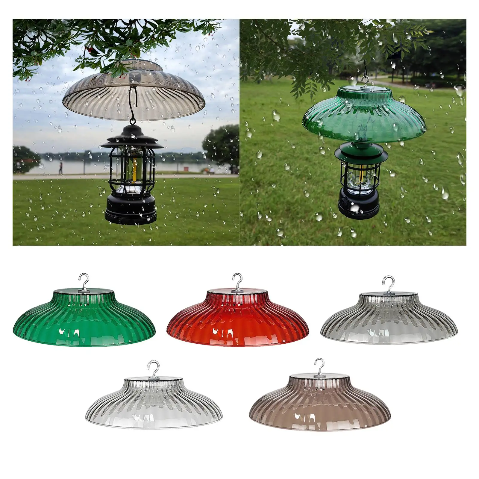 Rain Protective Dome Clear Bird Feeder Cover Easy Clean Squirrel Proof Baffle Outdoor Shelter for Yard Patio Birdhouse Accessory