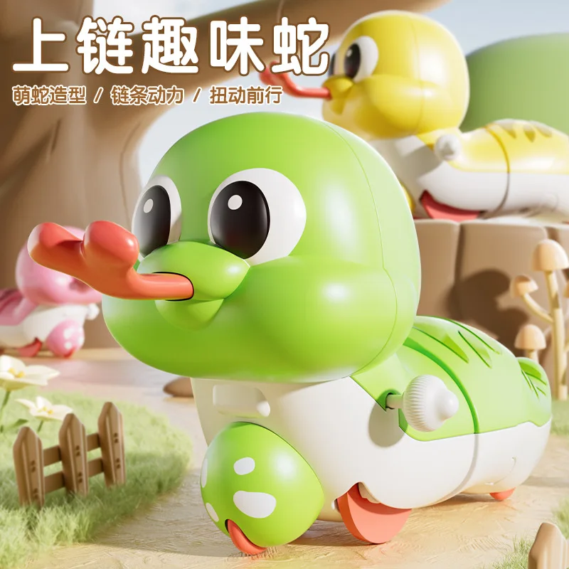 

Baby crawling clockwork toy snake puzzle children winding winding baby 1 1 2 years old can move and run small animals 3