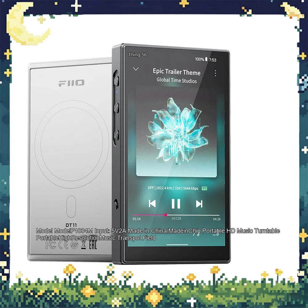 FiiO DT11 Player HiFi Digital Transport Portable Dual Coaxial Output USB Audio Output High-definition Lossless Snapdragon 680
