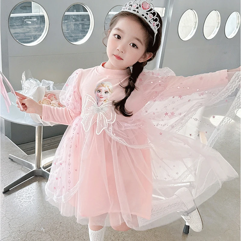 

Spring Autumn Frozen Elsa Children's Party Dresses Birthday Dress For Girls Kids' Dresses Vestido Princesa Niña Para Cumpleaños