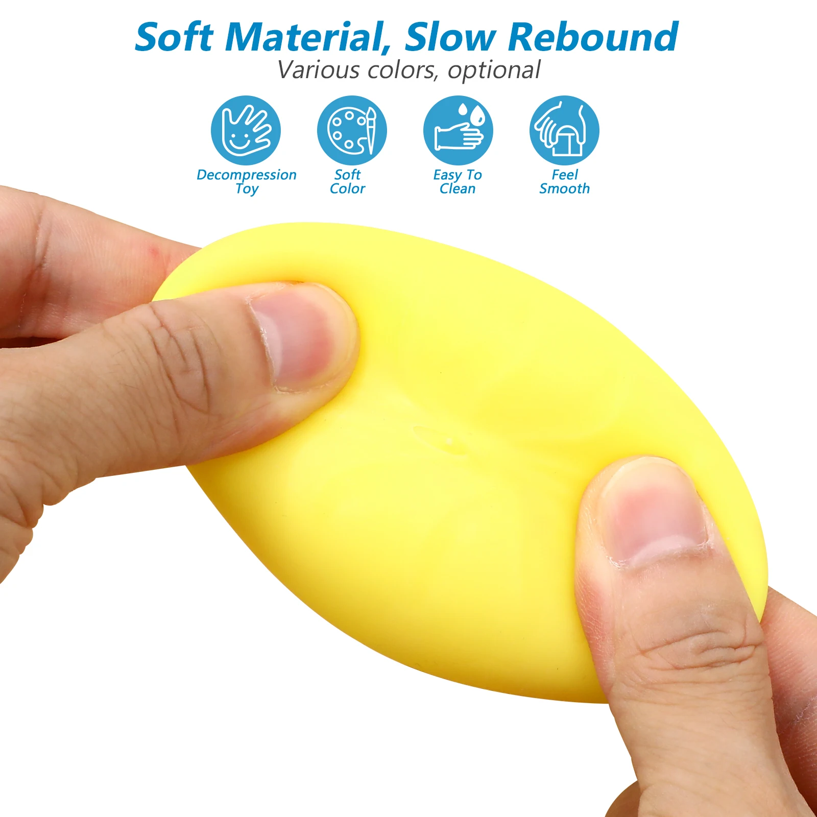 3 Pcs Pinch Music Relaxing Sensory Fidget Stress Toy Relief Squeeze Toys Dumpling Colorful Food