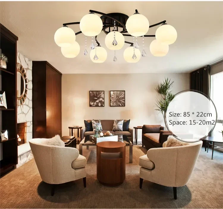 Modern simple crystal decoration ceiling lamp children bedroom creative modeling ceiling lamp furniture lamp lighting