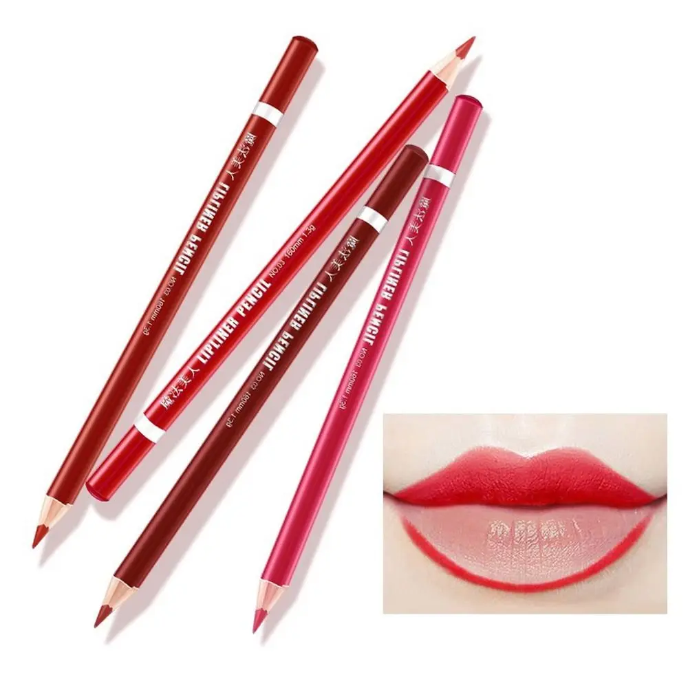 Non-stick Cup Waterproof Velvet Lipliner Cosmetics Makeup Tool Blusher Matte Lipstick Lip Liner Lipliner Pencil Eyeliner Pen